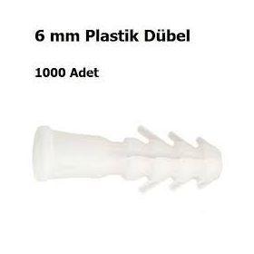Hirdavatyeri 6 mm 1000 Adet Plastik Dübel