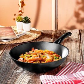 Hisar Milas Siyah 28 cm Granit Wok Tava