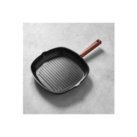 Hisar Oslo Ahşap 28 cm Granit Grill Tava