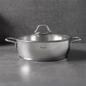 Hisar Teos Inox 26 cm Çelik Basık Tencere