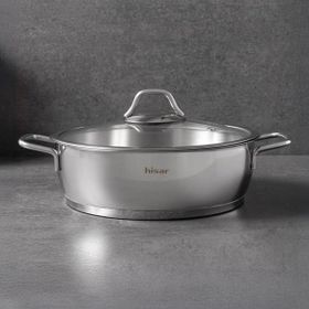 Hisar Teos Inox 26 cm Çelik Basık Tencere