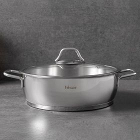 Hisar Teos Inox 26 cm Çelik Basık Tencere