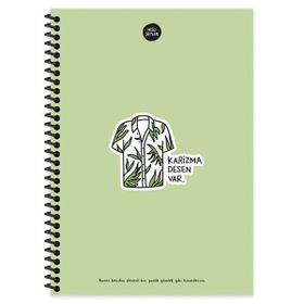 Hisli Şeyler 100 Yaprak Kareli Karizma Desen Var Defter