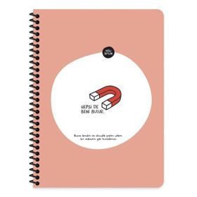 Hisli Şeyler 80 Yaprak Kareli Hepsi De Beni Bulur Defter