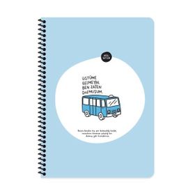 Hisli Şeyler A4 80 Yaprak Çizgili Üstüme Gelmeyin Ben Zaten Dolmuşum Defter