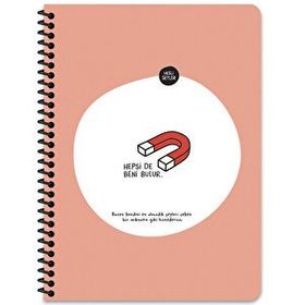 Hisli Şeyler Hepsi De Beni Bulur 165x225 80 Yaprak Çizgili Stickerlı Defter