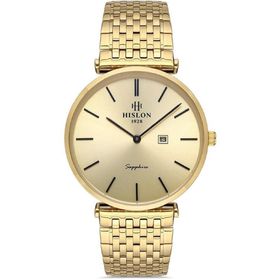 Hislon CL119G-08SG Altın Erkek Kol Saati