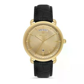 Hislon Classic CL203G-08BG Siyah-Altın Erkek Kol Saati