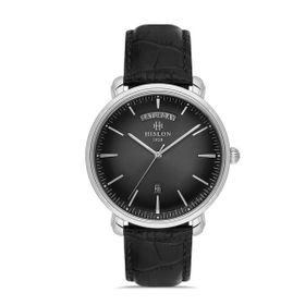 Hislon Classic CL203S-04BS Siyah-Gümüş Erkek Kol Saati