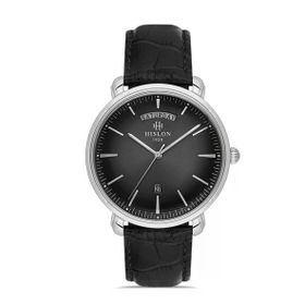 Hislon Classic CL203S-04BS Siyah-Gümüş Erkek Kol Saati