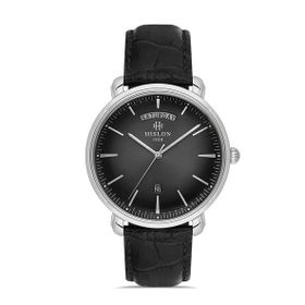 Hislon Classic CL203S-04BS Siyah-Gümüş Erkek Kol Saati