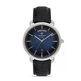 Hislon Classic CL203S-11BS Siyah Lacivert Erkek Kol Saati