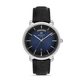 Hislon Classic CL203S-11BS Siyah Lacivert Erkek Kol Saati