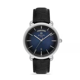 Hislon Classic CL203S-11BS Siyah Lacivert Erkek Kol Saati