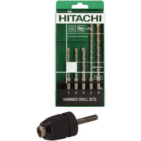 Hitachi 751030 6 Parça Profesyonel SDS-Plus Uç Seti
