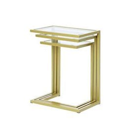 Hitit Dekorasyon Bruc Gold Metal 3'lü Zigon Sehpa