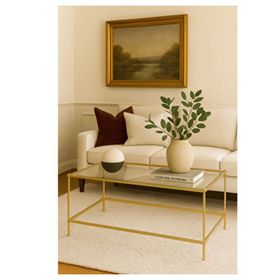 Hitit Dekorasyon Flores Gold Metal Orta Sehpa