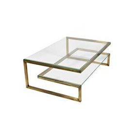 Hitit Dekorasyon Gonca Gold Metal Orta Sehpa
