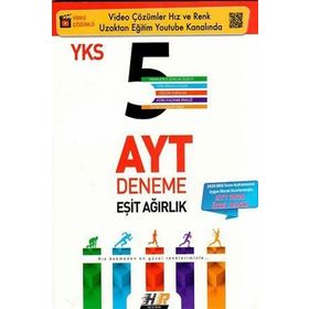 Hız Ve Renk Yayınları AYT Eşit Ağırlık Özel 5'li Deneme