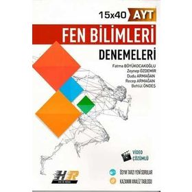 Hız ve Renk Yayınları AYT Fen Bilimleri 15x40 Denemeleri