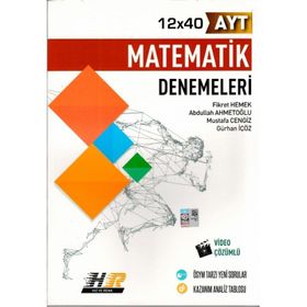 Hız ve Renk Yayınları AYT Matematik 12x40 Denemeleri