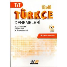 Hız ve Renk Yayınları TYT 15x40 Türkçe Denemeleri