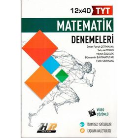 Hız ve Renk Yayınları TYT Matematik 12x40 Denemeleri