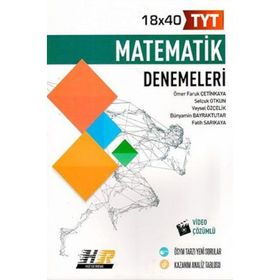 Hız ve Renk Yayınları TYT Matematik 18x40 Denemeleri