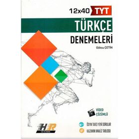 Hız ve Renk Yayınları TYT Türkçe 12x40 Denemeleri