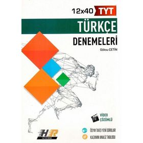 Hız ve Renk Yayınları TYT Türkçe 12x40 Denemeleri