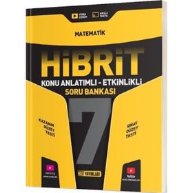 Hız Yayınları 7. Sınıf Matematik Hibrit Konu Anlatımlı Etkinlikli Soru Bankası