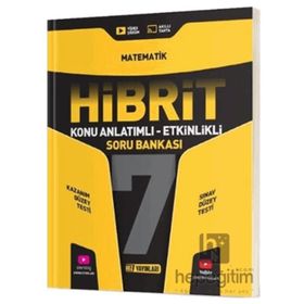 Hız Yayınları 7. Sınıf Matematik Hibrit Konu Anlatımlı Etkinlikli Soru Bankası