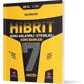 Hız Yayınları 7. Sınıf Matematik Hibrit Konu Anlatımlı Etkinlikli Soru Bankası