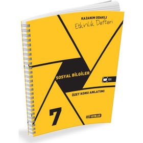 Hız Yayınları - 7. Sınıf Sosyal Bilgiler Özet Konu Anlatımlı Etkinlik Kitabı