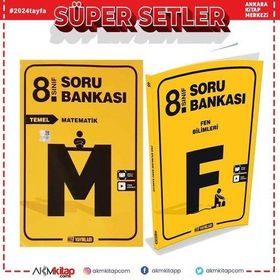 Hız Yayınları 8. Sınıf Matematik ve Fen Bilimleri Soru Bankası Seti