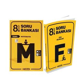 Hız Yayınları 8. Sınıf Matematik ve Fen Bilimleri Soru Bankası Seti
