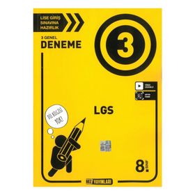 Hız Yayınları - 8. Sınıf Tüm Dersler 3 Deneme Sınavı