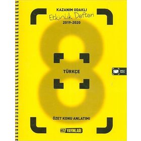 Hız Yayınları 8. Sınıf Türkçe Etkinlik Defteri