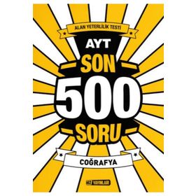 Hız Yayınları AYT Coğrafya Son 500 Soru