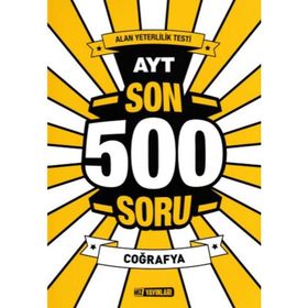 Hız Yayınları AYT Coğrafya Son 500 Soru