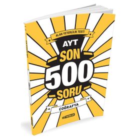 Hız Yayınları AYT Coğrafya Son 500 Soru
