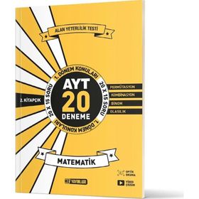Hız Yayınları - AYT Matematik 2. Kitap 20'li İlk Dönem Deneme