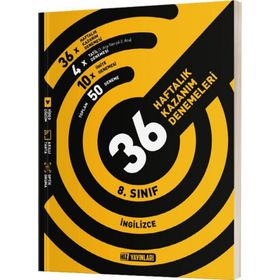 Hız Yayınları LGS 8. Sınıf İngilizce 36 Haftalık Kazanım Denemeleri