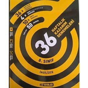 Hız Yayınları LGS 8. Sınıf İngilizce 36 Haftalık Kazanım Denemeleri