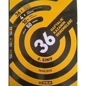 Hız Yayınları LGS 8. Sınıf İngilizce 36 Haftalık Kazanım Denemeleri