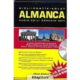 Hızlı & Pratik & Kolay Almanca Öğrenim Seti 2 Kitap, 6 Cd, 119 Sözcük Kartı - Metin Yurtbaşı
