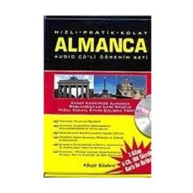Hızlı & Pratik & Kolay Almanca Öğrenim Seti 2 Kitap, 6 Cd, 119 Sözcük Kartı - Metin Yurtbaşı