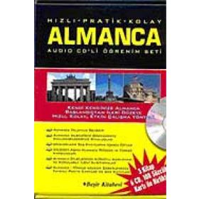 Hızlı & Pratik & Kolay Almanca Öğrenim Seti 2 Kitap, 6 Cd, 119 Sözcük Kartı - Metin Yurtbaşı