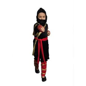 HKostüm Gizli Ninja 5-6 Yaş Beyaz Lüks Çocuk Kostümü