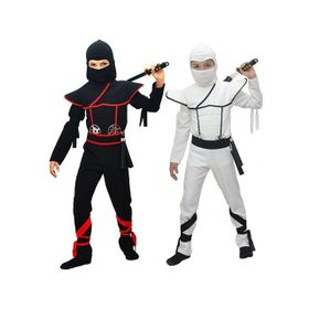 HKostüm Gizli Ninja 7-8 Yaş Siyah Lüks Çocuk Kostümü